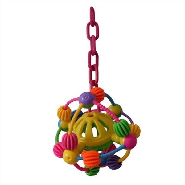A&E Cage A&E Cage HB209 Space Ball On A Chain Happy Beaks Bird Toy HB209